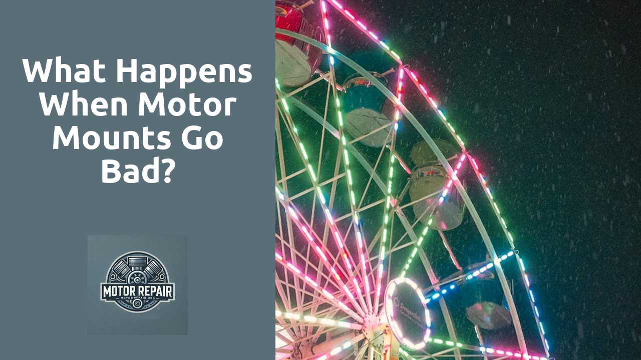 What happens when motor mounts go bad?